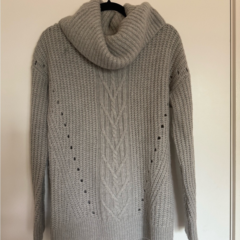 Banana Republic Gray Cowl Turtleneck Sweater